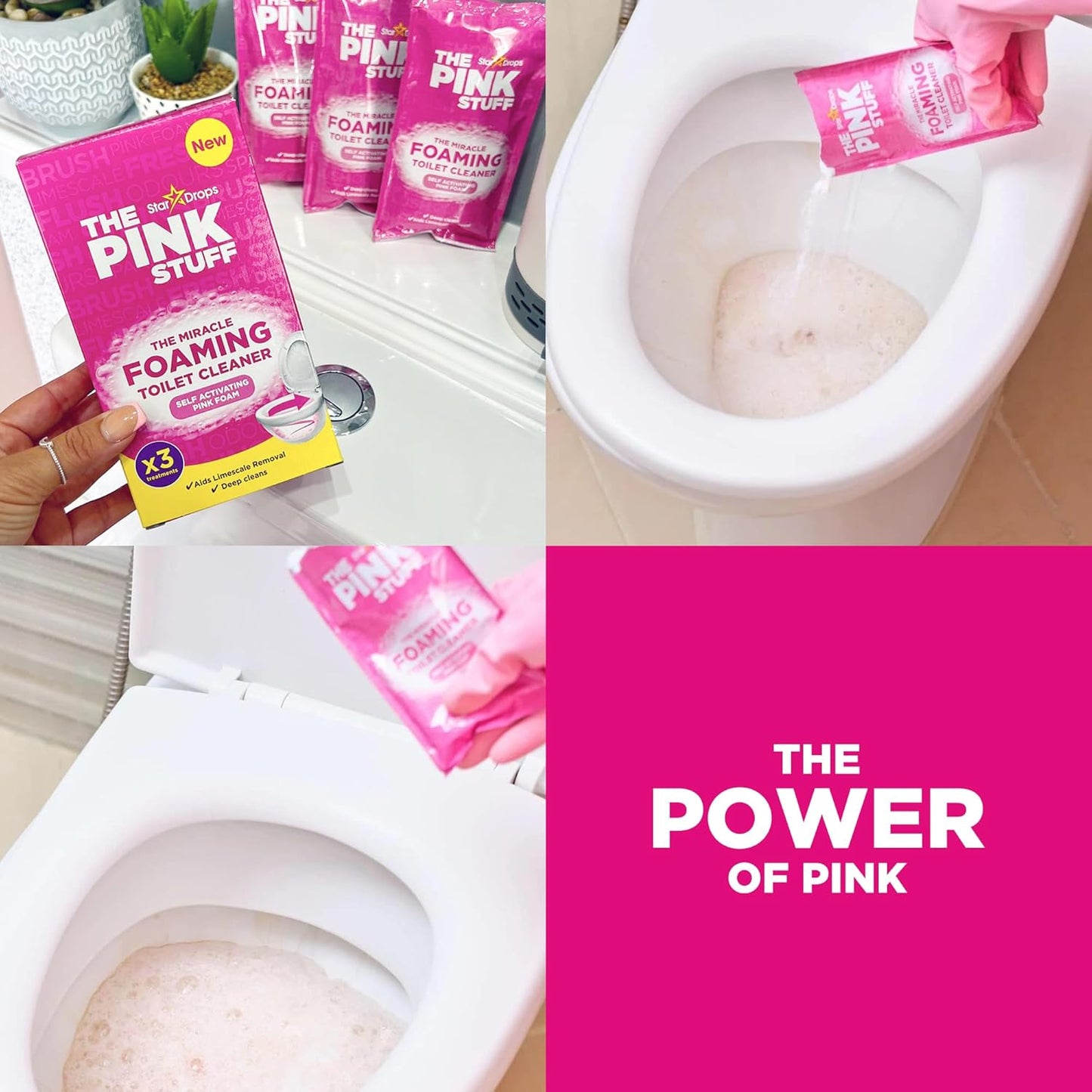 The Pink Stuff The Miracle Foaming Toilet Cleaner (Pack of 3)