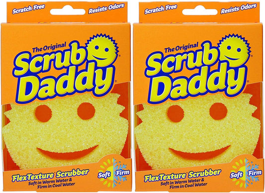 Scrub Daddy Original Sponge – Scratch-Free Scrubber – 2 pack