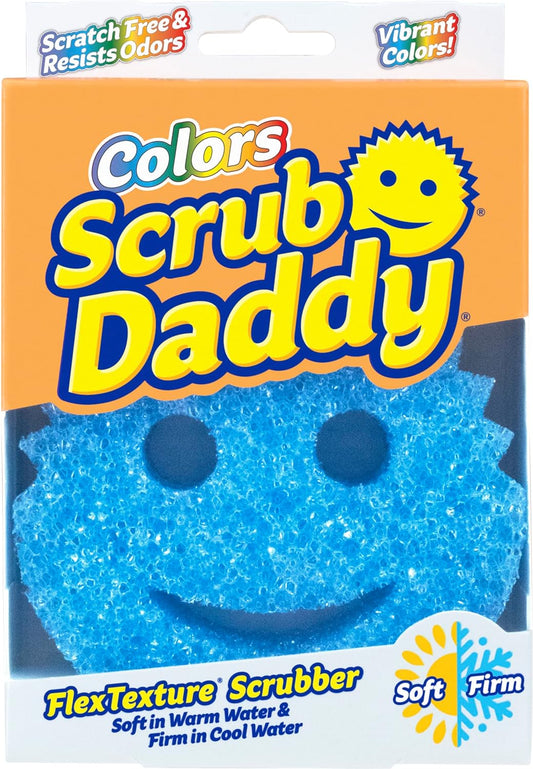 Scrub Daddy Colours FlexTexture Scrubber - Blue - 1 pack