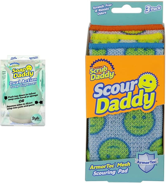 Scrub Daddy Soap Daddy Dispenser Clear - Bundle 1