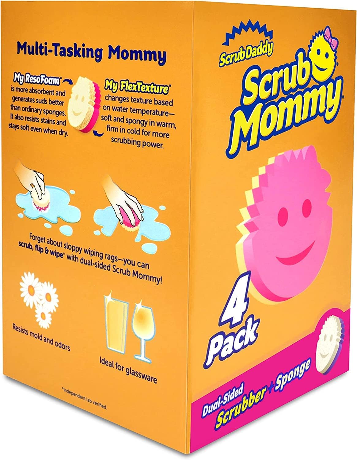 Scrub Mommy Pink Sponge – 4 Pack