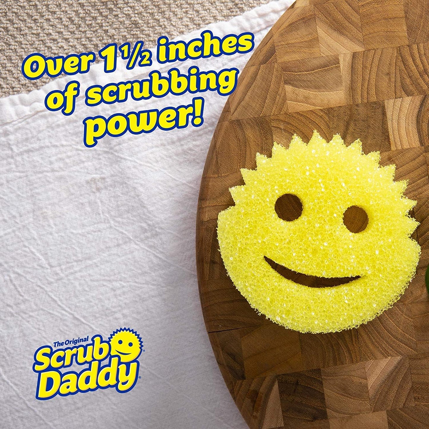 Scrub Daddy Original Sponge – Scratch-Free Scrubber – 2 pack