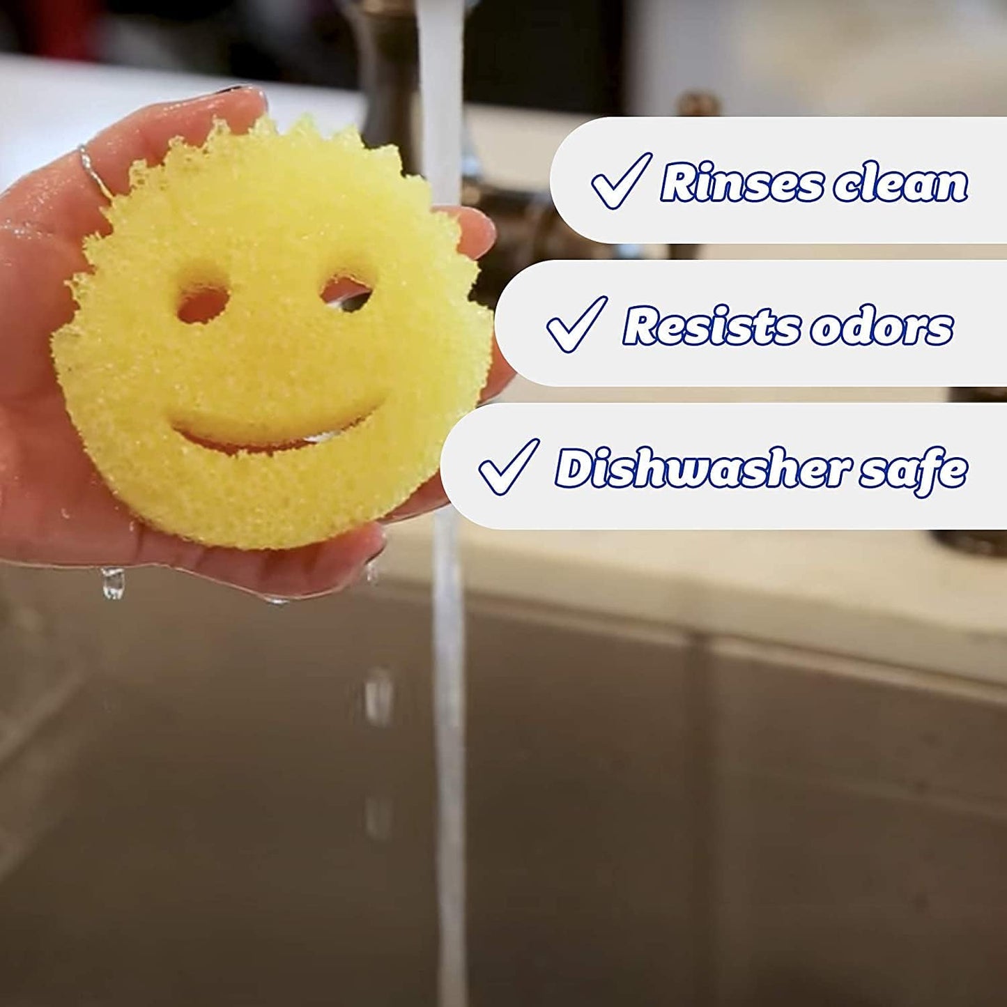 Scrub Daddy Original Sponge – Scratch-Free Scrubber – 2 pack